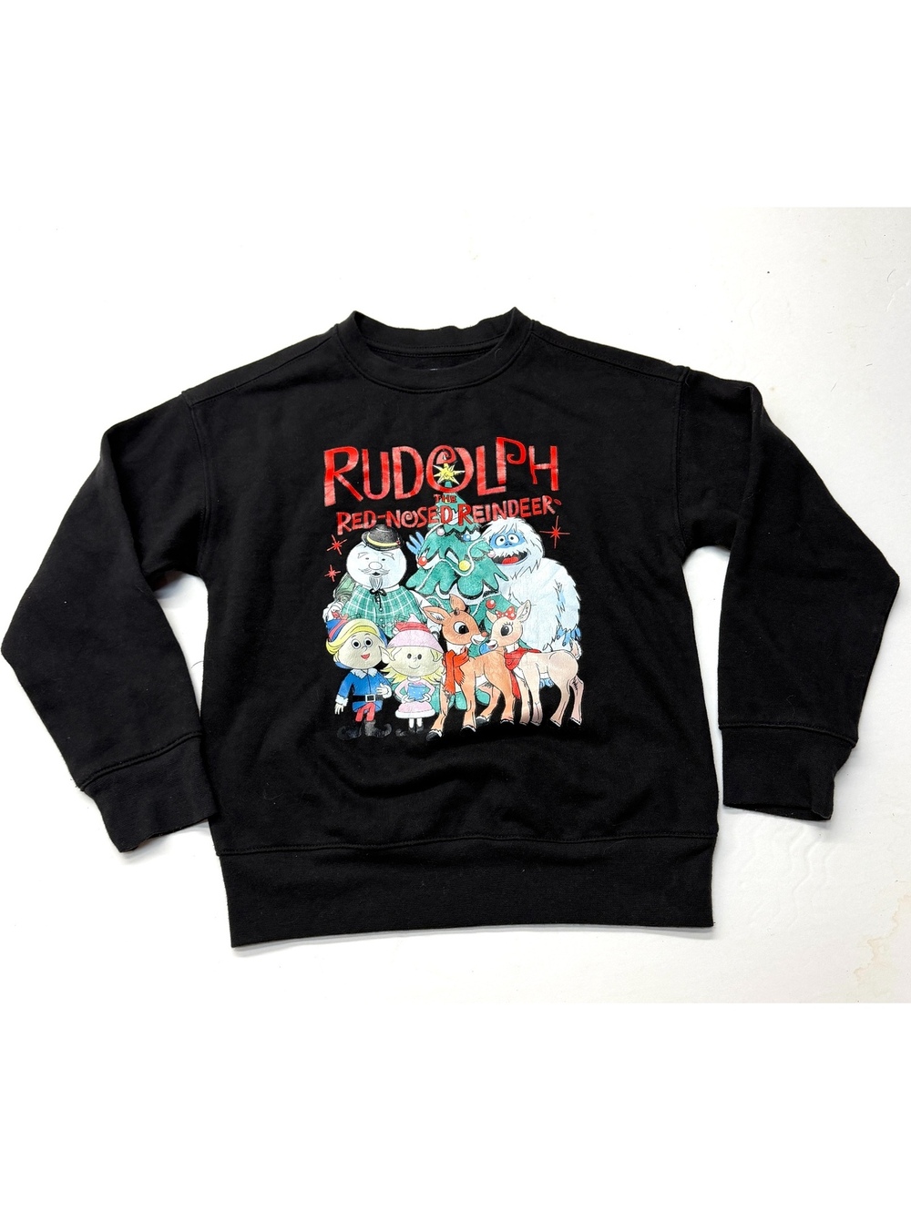 Rudolph Red Nosed Reindeer Sweatshirt Christmas Holiday Hermey Yukon 1964 Movie